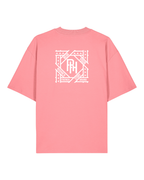 T-shirt RIVHEX Hexaflow oversize en coton bio – coloris rose