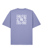 T-shirt RIVHEX Hexaflow oversize en coton bio – coloris violet