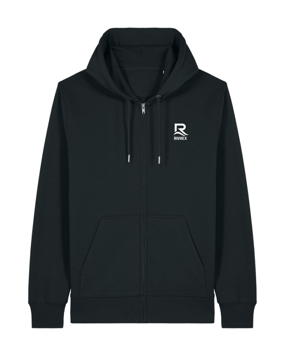 Veste à capuche RIVHEX® unisexe en coton-bio Essentiel Riv - RIVHEX SHOP