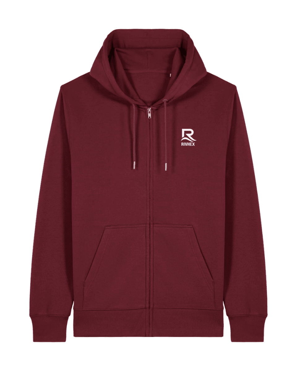 Veste à capuche RIVHEX® unisexe en coton-bio Essentiel Riv - RIVHEX SHOP