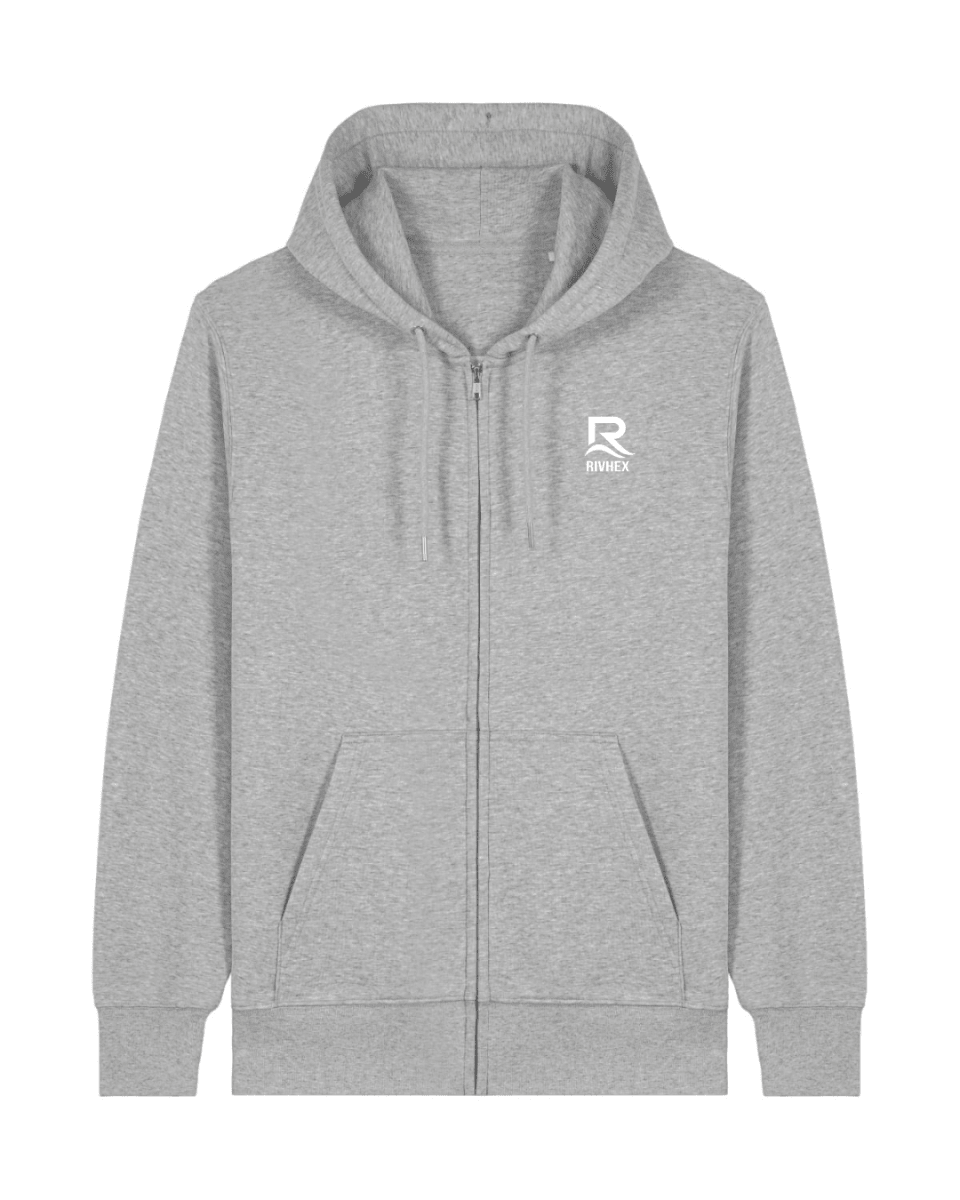 Veste à capuche RIVHEX® unisexe en coton-bio Essentiel Riv - RIVHEX SHOP