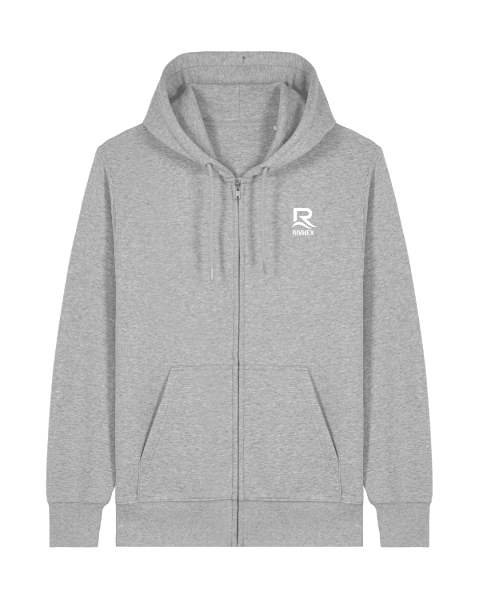 Veste à capuche RIVHEX® unisexe en coton-bio Essentiel Riv - RIVHEX SHOP