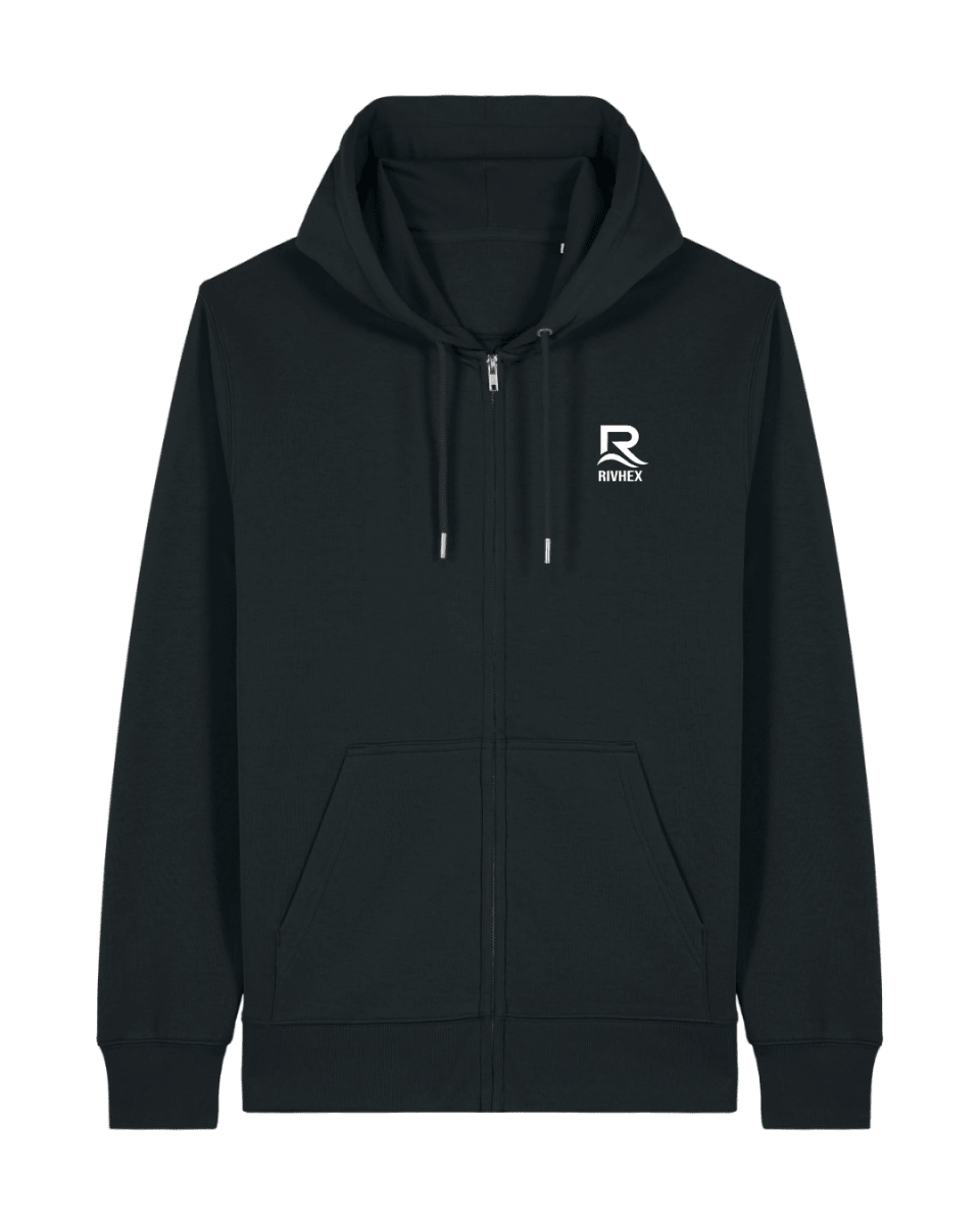 Veste à capuche RIVHEX® unisexe en coton-bio Essentiel Riv - RIVHEX SHOP