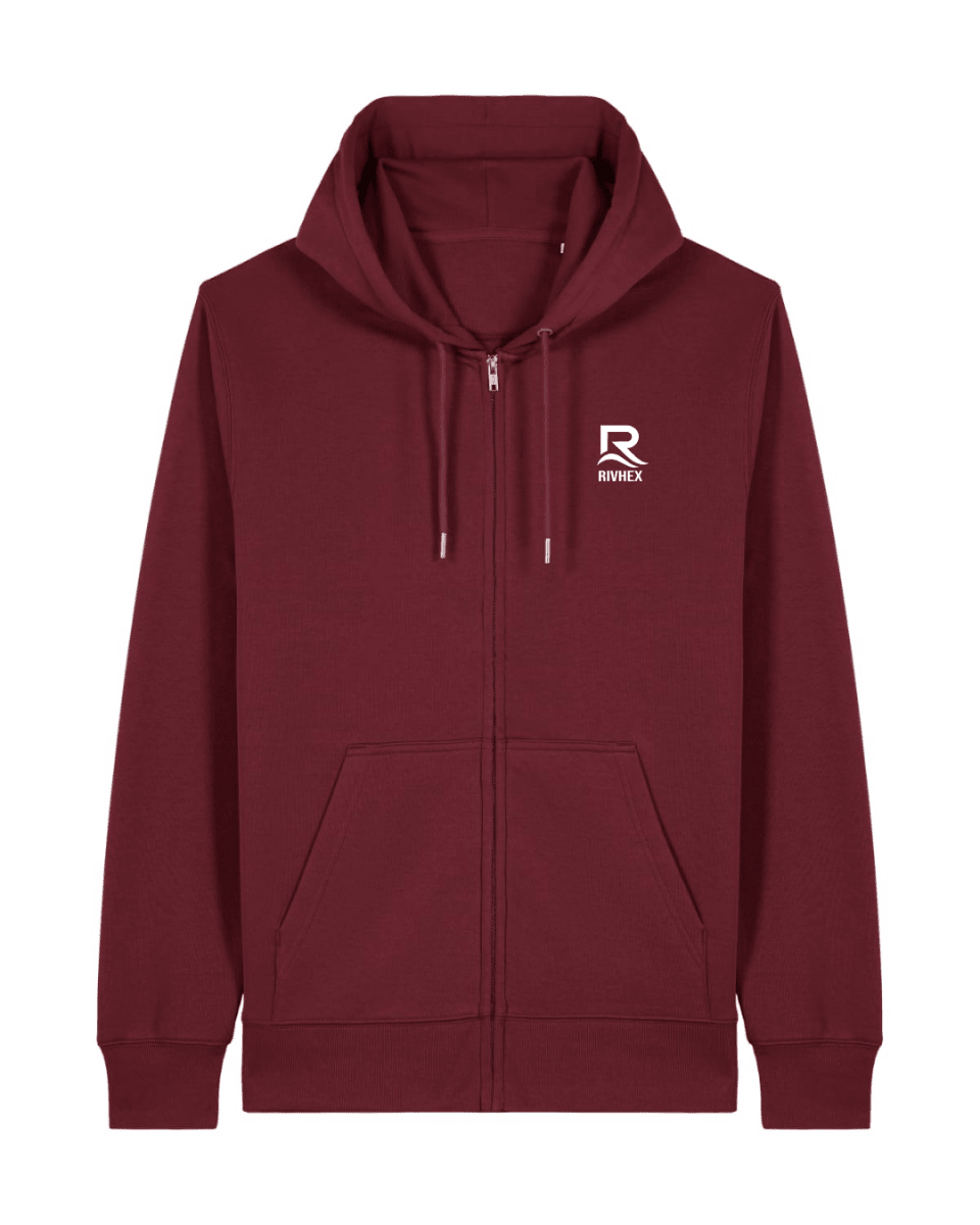 Veste à capuche RIVHEX® unisexe en coton-bio Essentiel Riv - RIVHEX SHOP