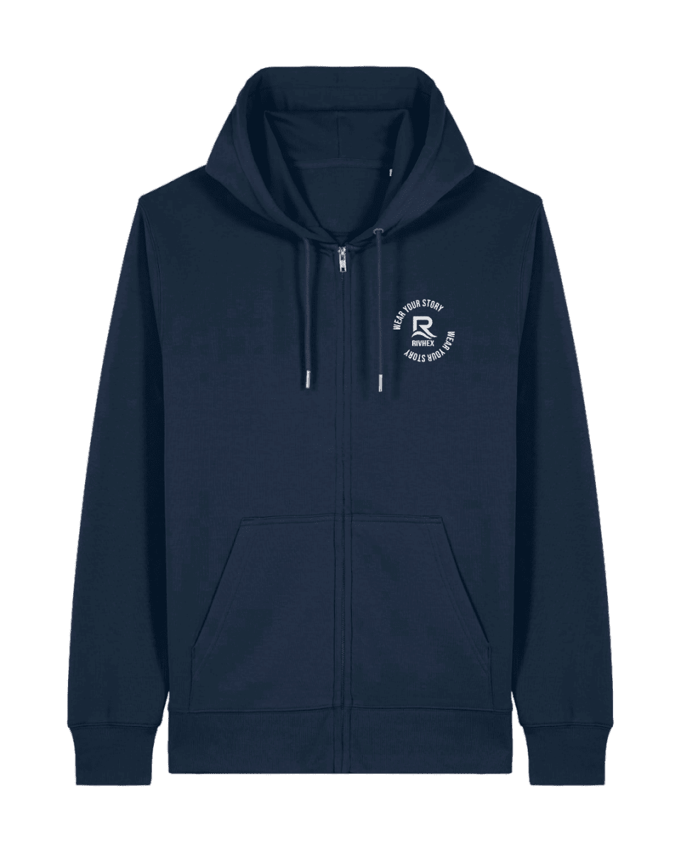 Veste à capuche RIVHEX® unisexe en coton-bio Urban-Riv - RIVHEX SHOP