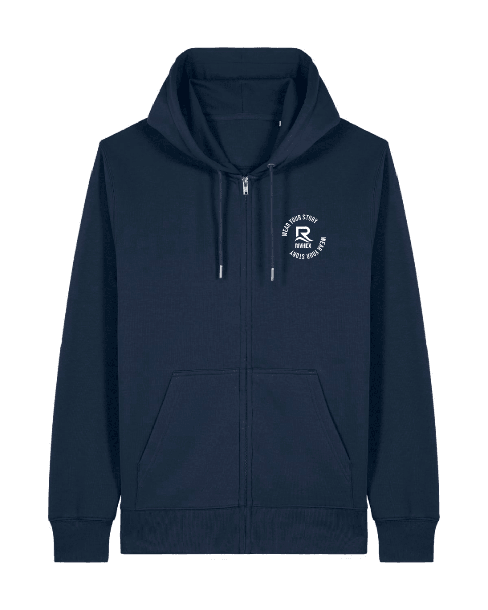 Veste à capuche RIVHEX® unisexe en coton-bio Urban-Riv - RIVHEX SHOP