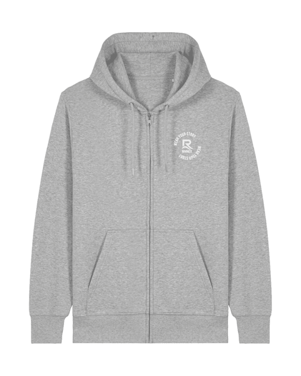 Veste à capuche RIVHEX® unisexe en coton-bio Urban-Riv - RIVHEX SHOP