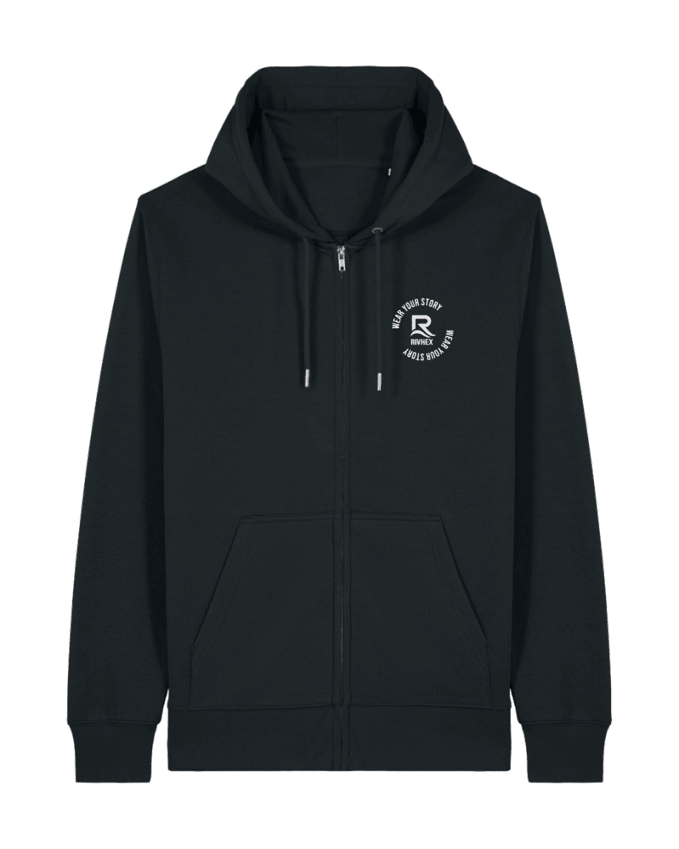 Veste à capuche RIVHEX® unisexe en coton-bio Urban-Riv - RIVHEX SHOP