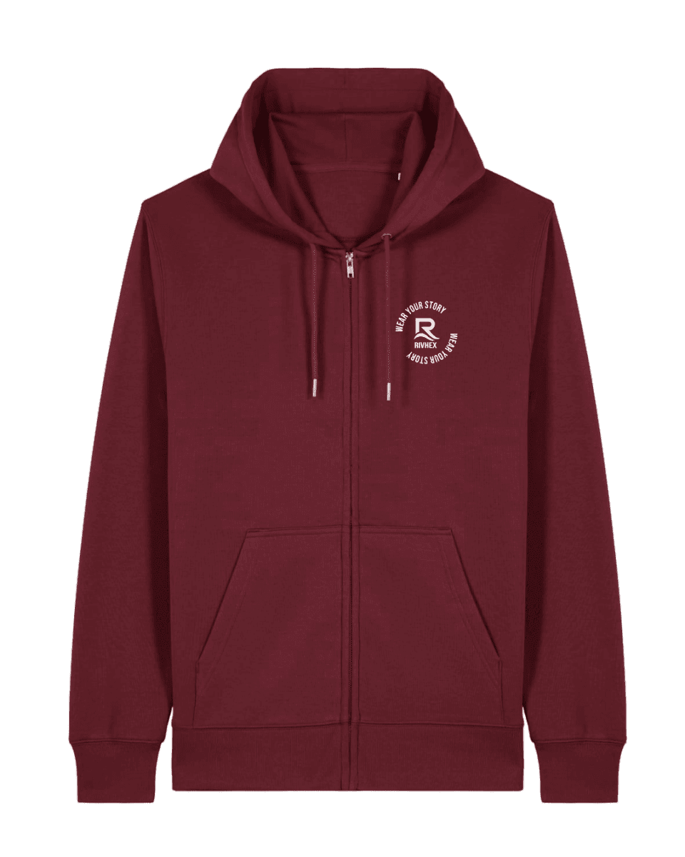 Veste à capuche RIVHEX® unisexe en coton-bio Urban-Riv - RIVHEX SHOP