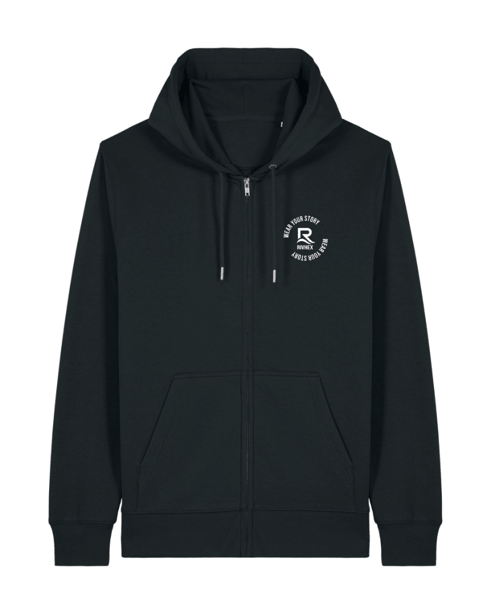 Veste à capuche RIVHEX® unisexe en coton-bio Urban-Riv - RIVHEX SHOP