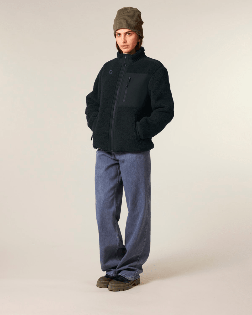 Veste Sherpa RIVHEX® unisexe brodée - RIVHEX SHOP