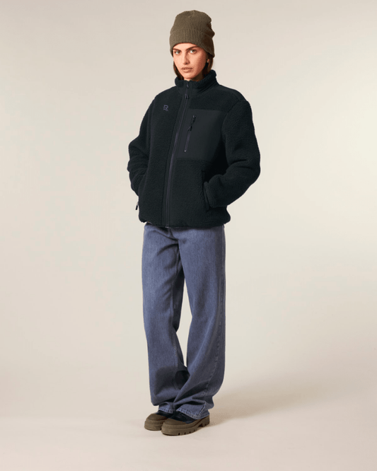 Veste Sherpa RIVHEX® unisexe brodée - RIVHEX SHOP