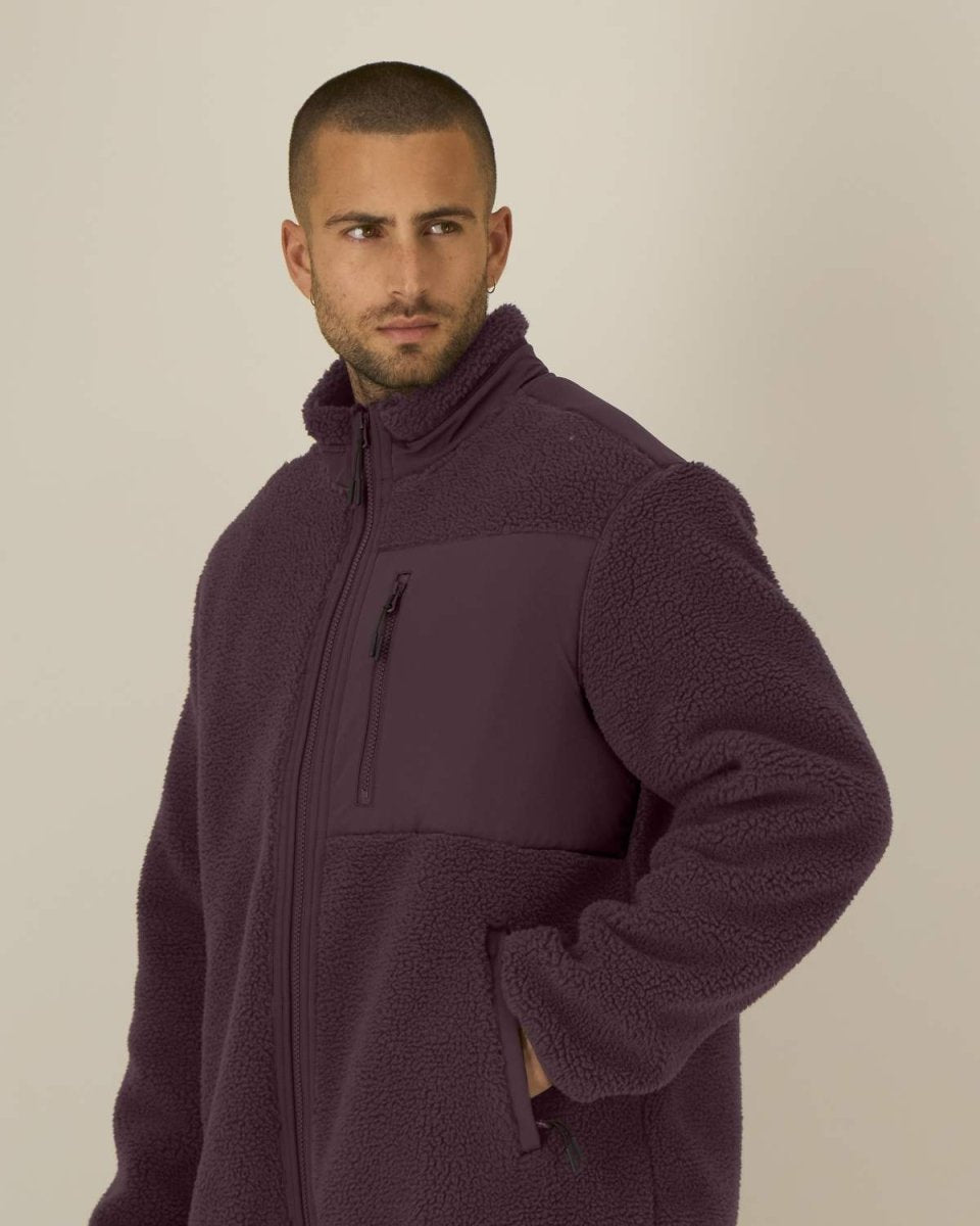 Veste Sherpa RIVHEX® unisexe brodée - RIVHEX SHOP