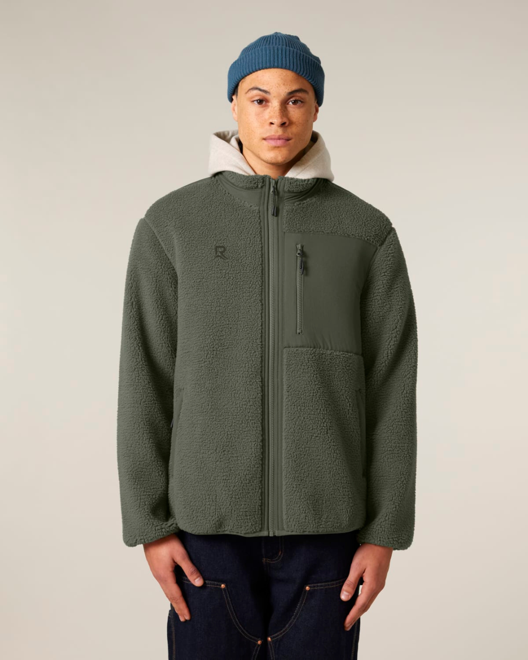 Veste Sherpa RIVHEX® unisexe brodé