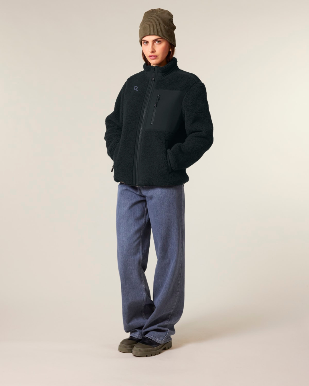 Veste Sherpa RIVHEX® unisexe brodé